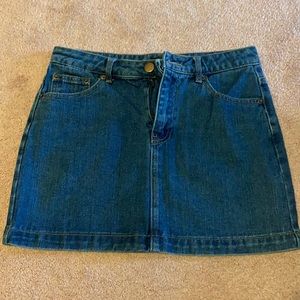 jean skirt worn once